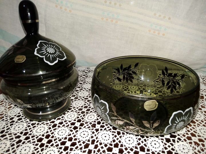 Богемия салатик и ваза для мороженого