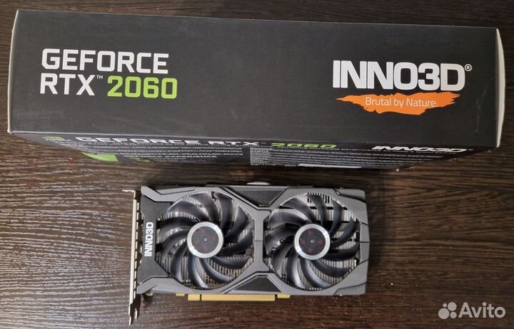Видеокарта nvidia RTX 2060 6GB Почти новая