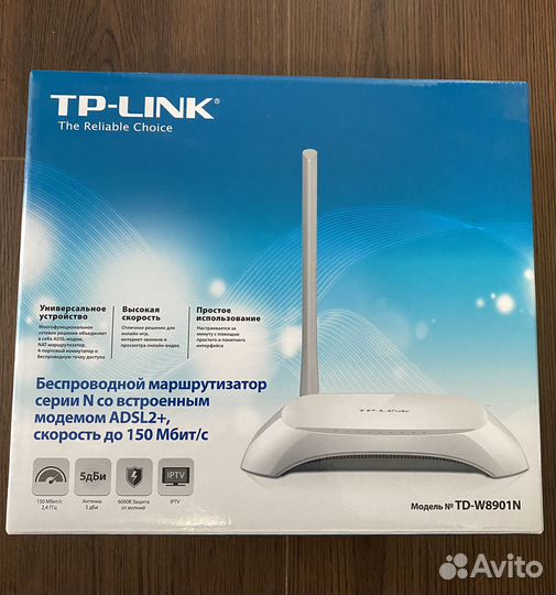 Wifi роутер Tp link TP-link TD-W8901N