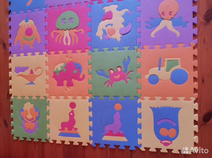 Мягкий коврик Пазл 36 квадратов