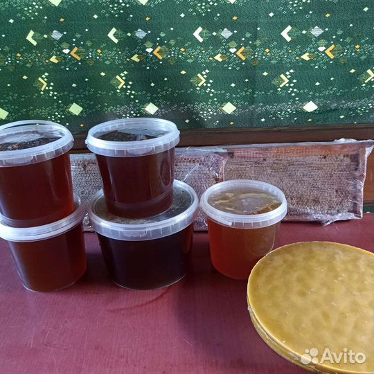 Мёд с личной пасеки, воск пчелиный