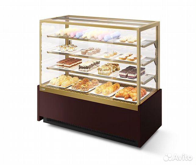 Витрина кондитерская chilz vete KUB 90 шоколад