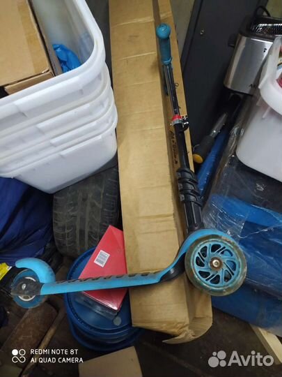 Детские самокат плюс санки