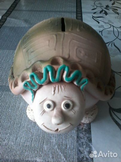 Большая копилка керамика Черепаха новая