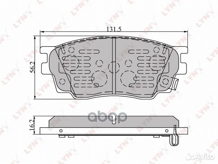 Колодки тормозные дисковые перед BD5111