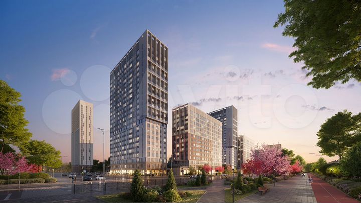 2-к. квартира, 45,6 м², 5/15 эт.