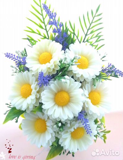 Цветы из мыла, букеты, ручная работа