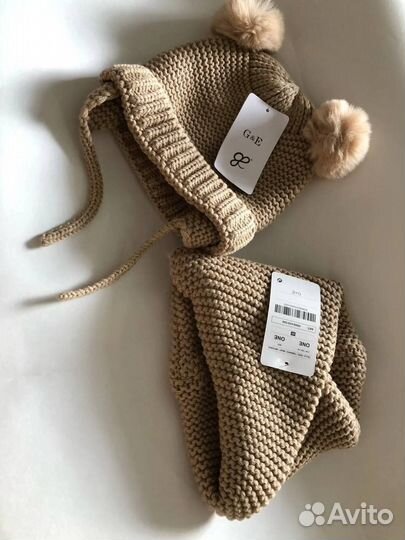 Шапка и снуд детский