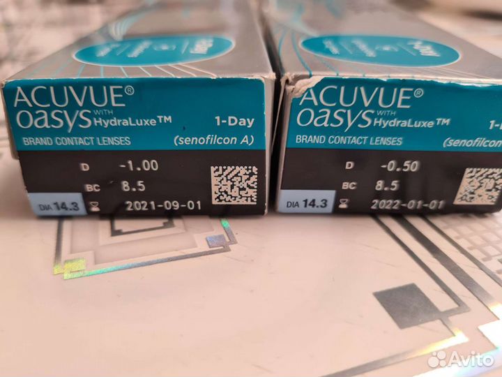 Линзы контактные однодневные