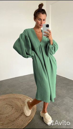 Платье муслин хлопок