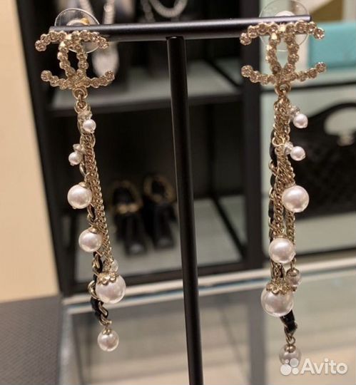 Серьги Chanel оригинал