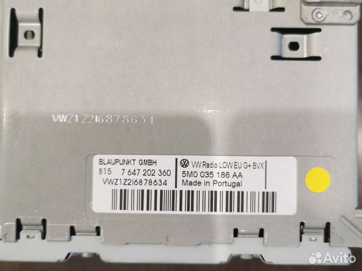 Штатная магнитола vag