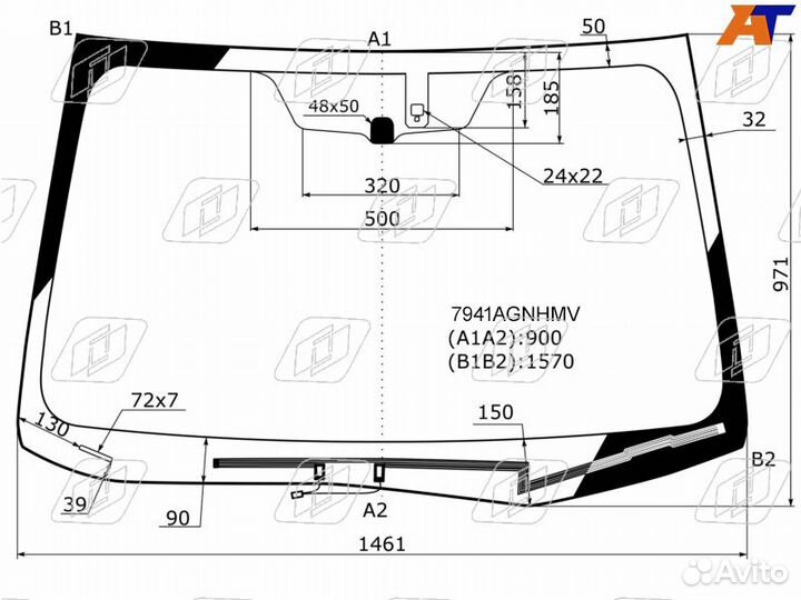 Subaru forester SJ5/SJG 13- обогрев щеток, датчик дождя стекла fuyao FYG 7941agnhmv-FYG