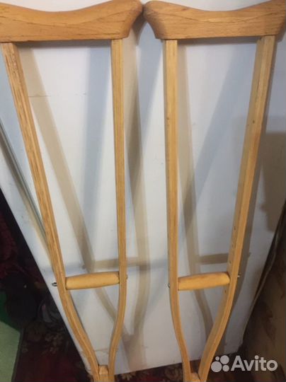 Костыли подмышечные деревянные