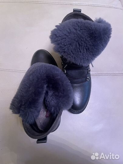 Ботинки натуральная кожа и мех 38 размер
