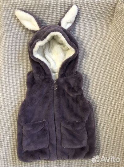 Жилет меховой для девочки