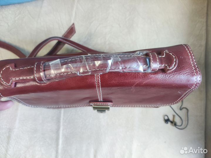 Барсетка новая Strada из натуральной кожи