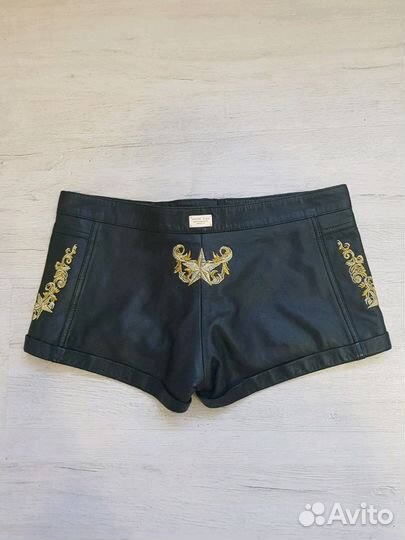 Шорты кожа Philipp Plein, новые, оригинал