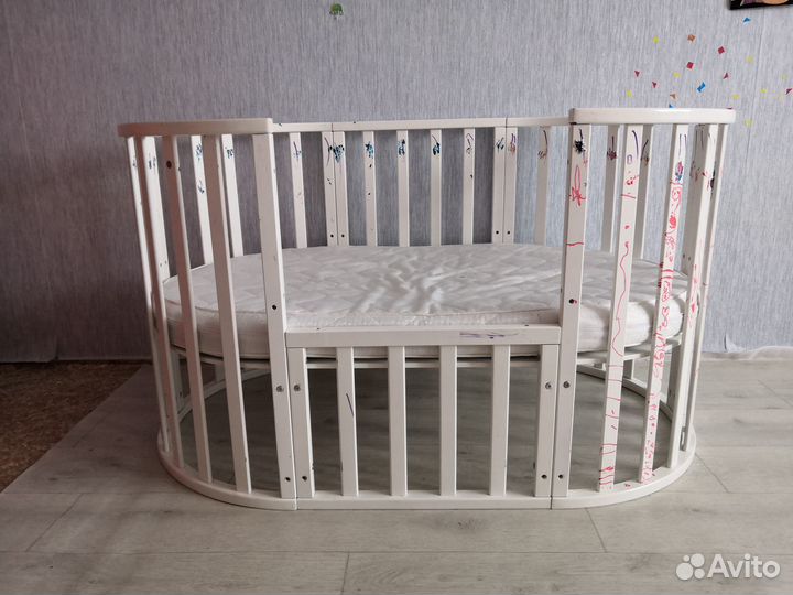 Детская кроватка 6в1 кровать трансформер