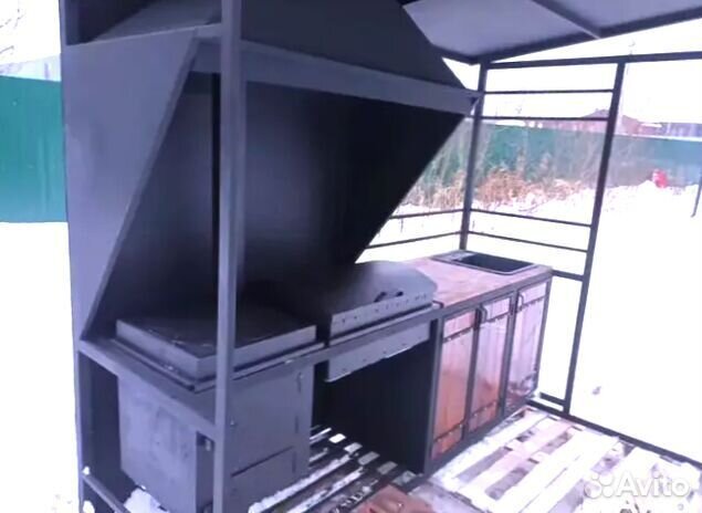 Мангал С печкой под казан