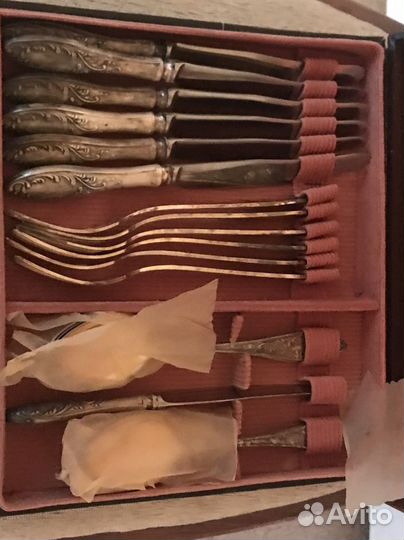 Набор столовых приборов мельхиор СССР