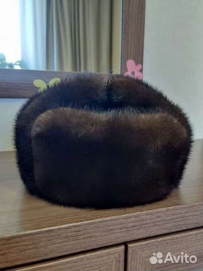 Норковая шапка мужская новая 58