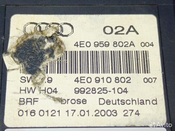 Моторчик стеклоподъемника задний правый Audi A8 D3