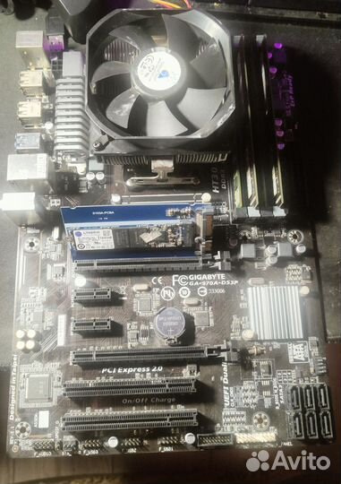 Комплект (материнка,оператива,проц,кулер,М2,HDD)