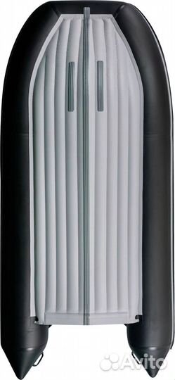 Надувная лодка пвх, RiverBoats RB 370 нднд, ф/б, серо-белый RB370ndfbgw