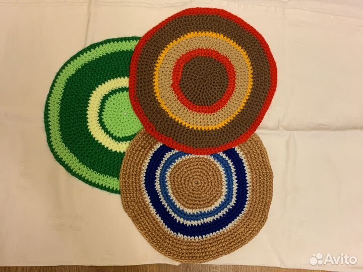 Коврик на стул ручная работа