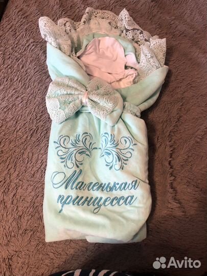 Конверт на выписку для девочки весна лето