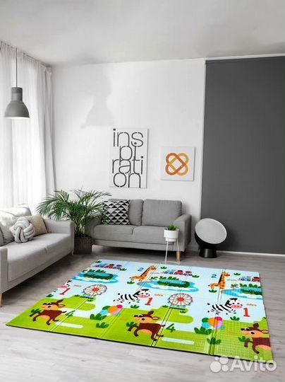 Детский коврик для ползания новый (заводской брак)