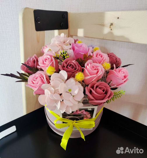 Букет из мыльных роз