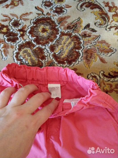 Брюки летние для девочки 80