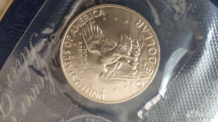 США 1 доллар 1972 Эйзенхауэр Лунный доллар Орел