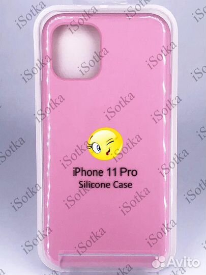 Чехол Apple iPhone 11 Pro Silicone Case №6 (Розовы