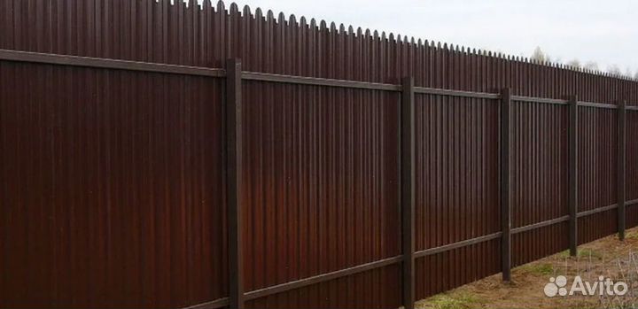 Забор из профнастила качественно качественно