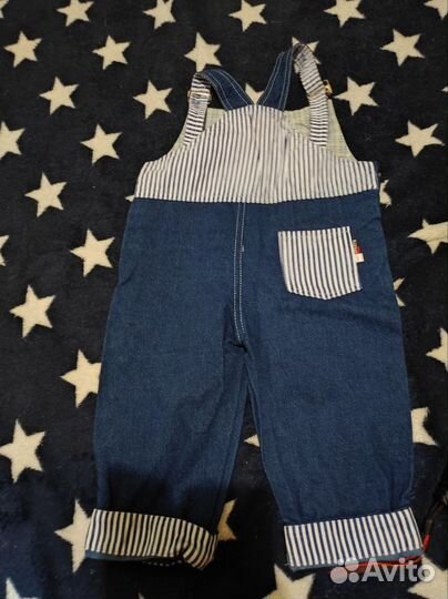 Полукомбинезон джинсовый 104