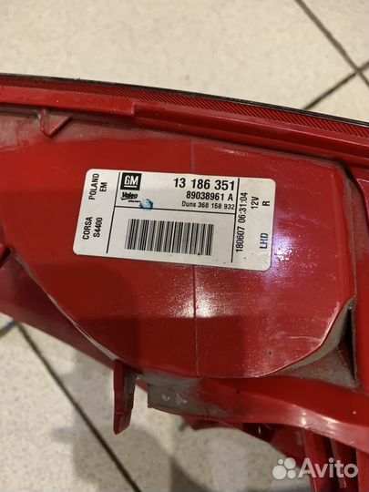 Фонарь задний правый Opel corsa