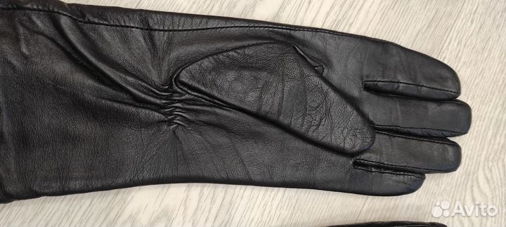Перчатки женские кожаные