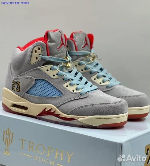 Кроссовки Nike Air Jordan 5 Retro Grey (Арт.16980)