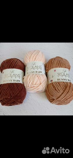 Плюшевая пряжа Wolans banny baby