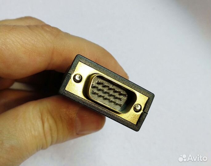 VGA на hdmi адаптер переходник с аудио входом AUX