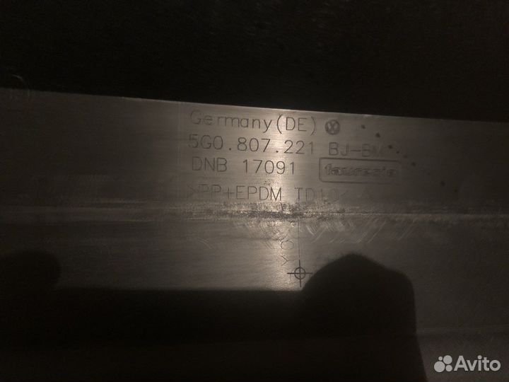 Бампер golf 7r original