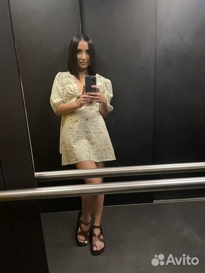 Платье из льна H&m
