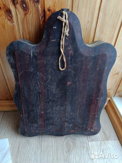 Икона старинная спас Вседержитель в киоте