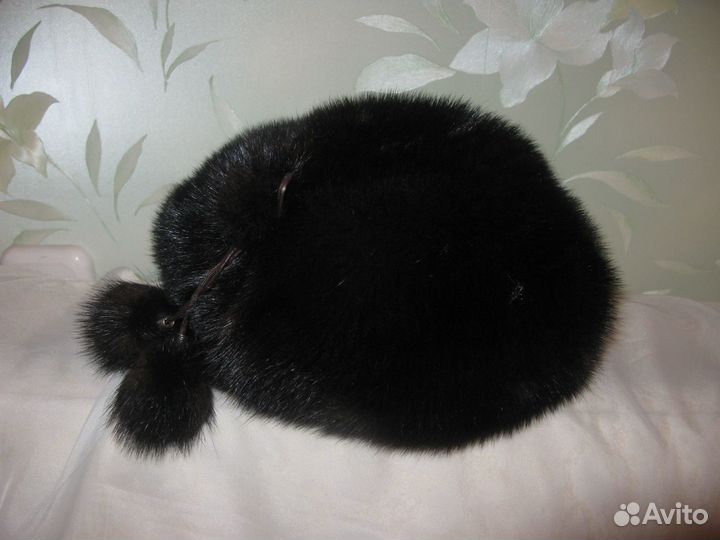 Берет из меха норки