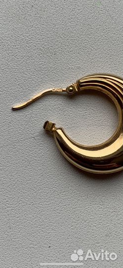 Золотые серьги конго 585 пробы