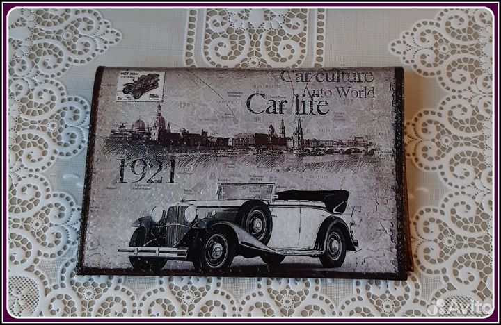 Обложка на паспорт натуральная кожа