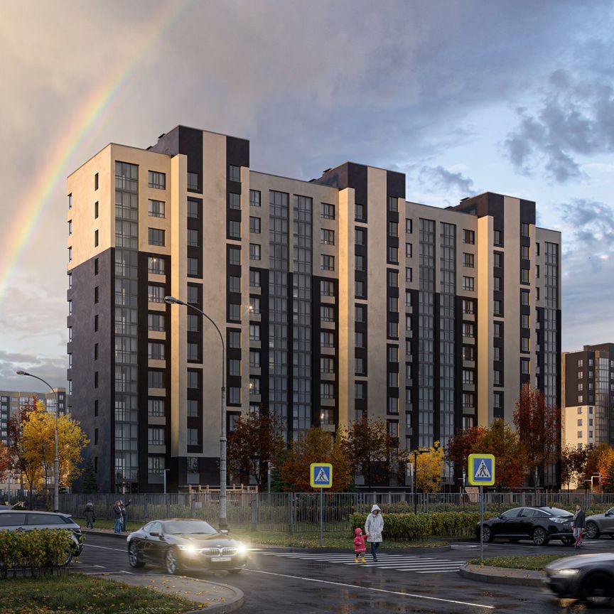 2-к. квартира, 58,6 м², 10/12 эт.